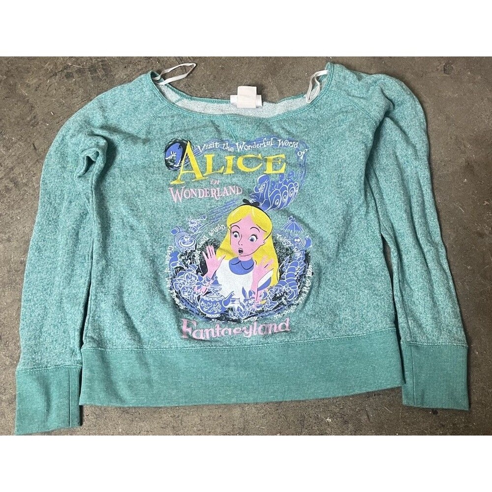 Disney Cast Exclusive Collection Blue Alice In Wonderland Top Size XS